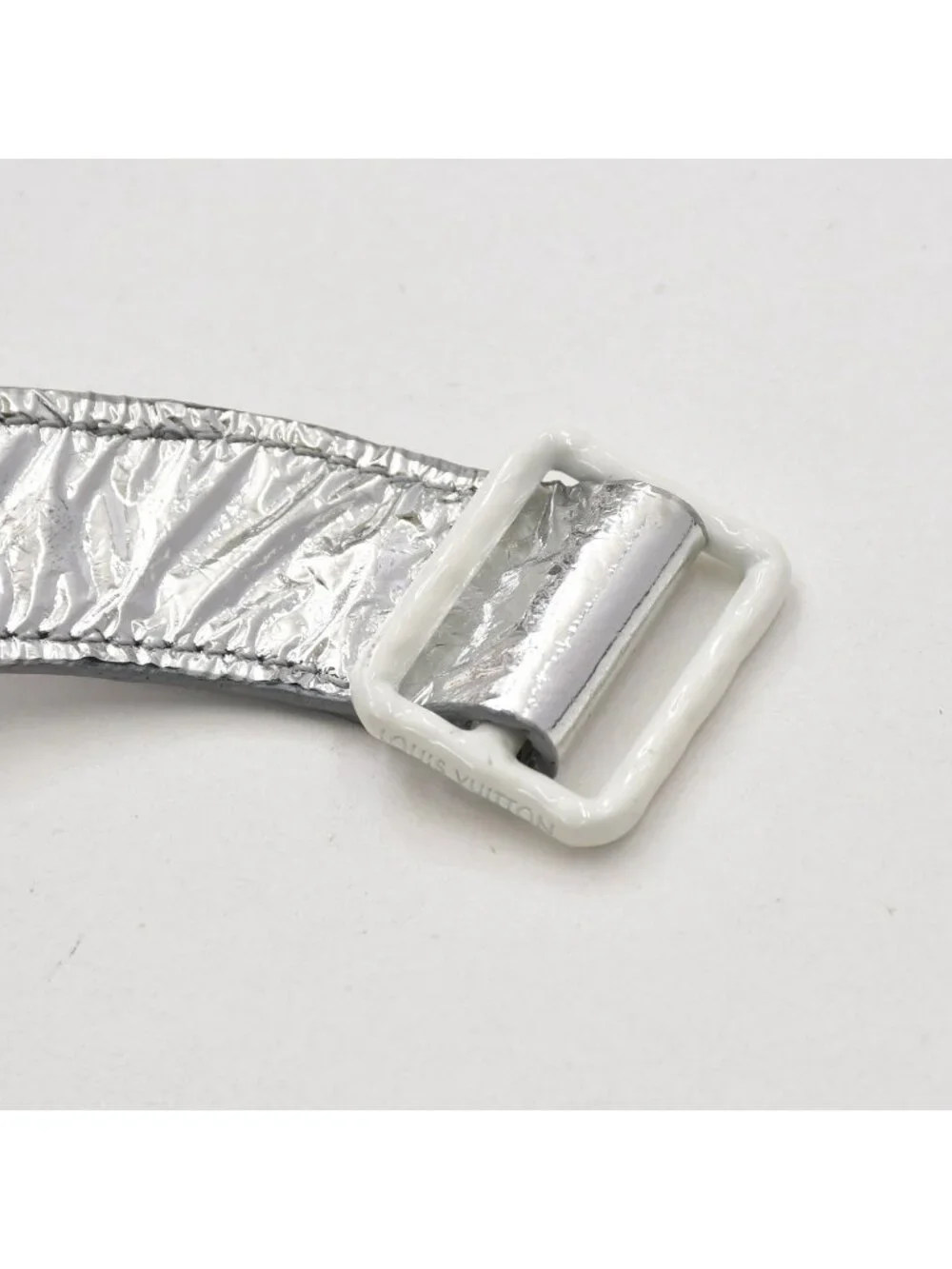 Louis Vuitton Vest Midlayer Asymmetric Leather Top Silver